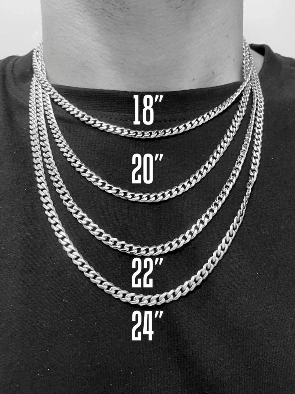 5mm Cuban Link Chain 24